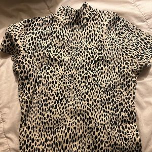 John galt cheetah print shirt